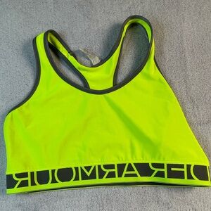 Under Armour Neon Yellow Sports Bra